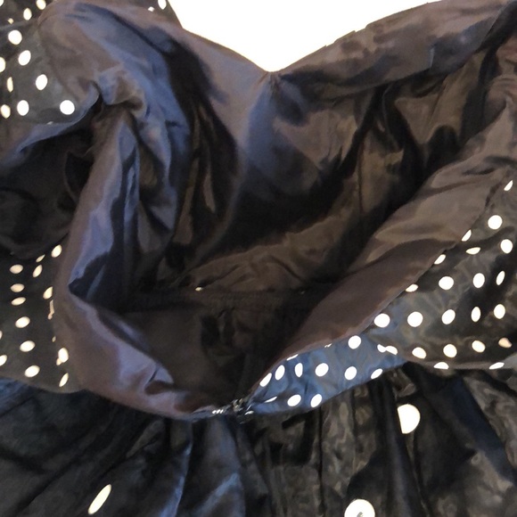 🎉HP! Vintage Victor Costa Prom Dress (1988!) with Polka Dots and Rhinestones - Picture 14 of 16